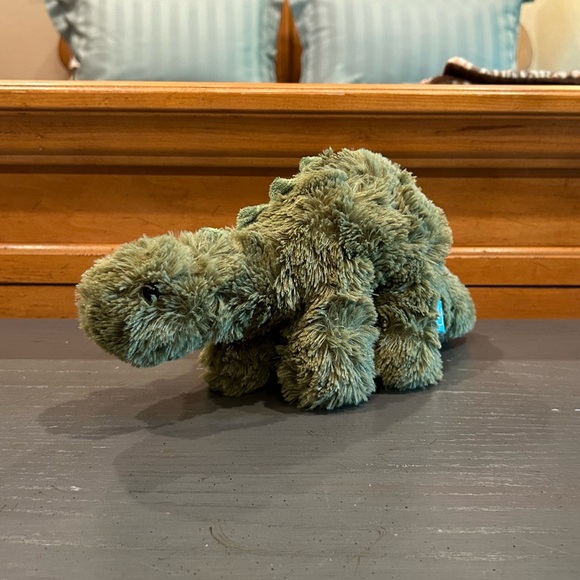 The Manhattan Toy Company Green Stegosaurus Dinosaur Plush Stuffed Animal Toy - Picture 4 of 13